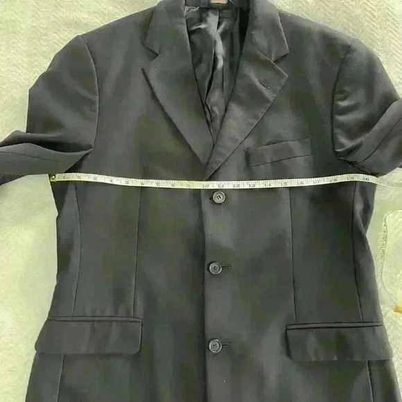 Brooks Brothers 345 Stretch Navy Blazer Sport Coat Jacket Mens Size 40M Wool - Picture 3 of 7